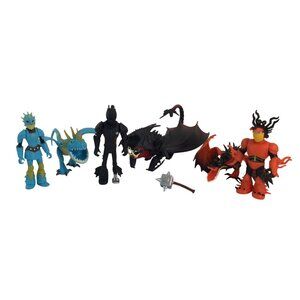 How To Train Your Dragon Toy Figures Stormfly Astrid Hookfang Snotlout Hiccup